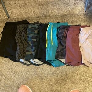 Old navy women’s dolphin hem 3inch running shorts- bundle of 8 pairs